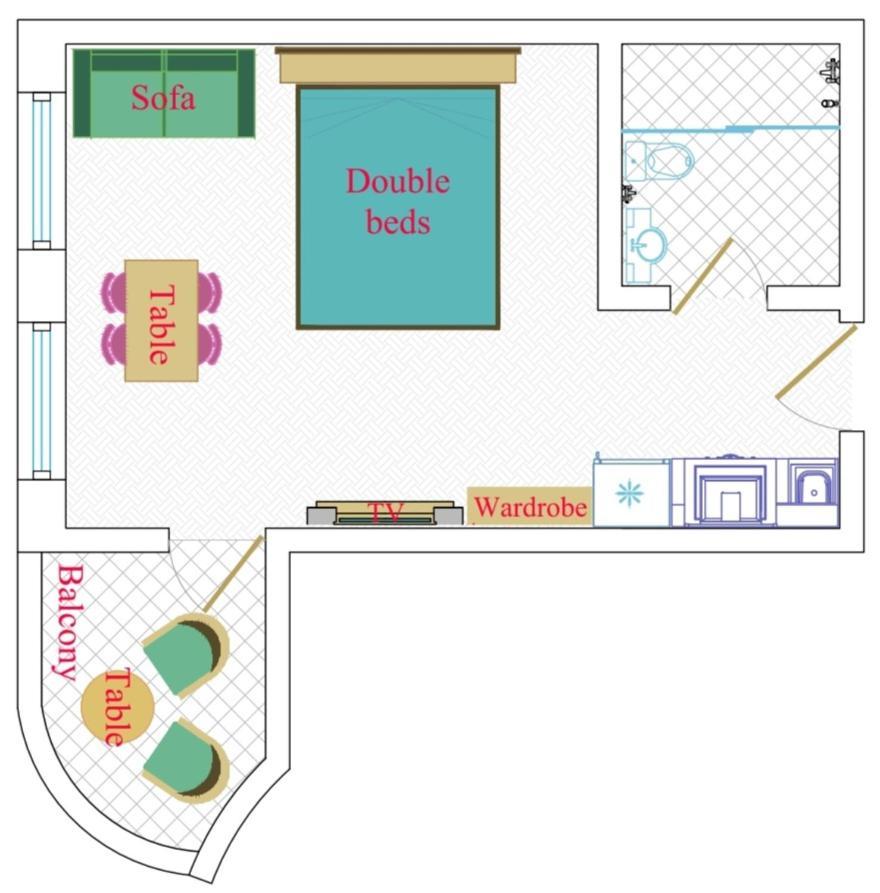 Leyla Apartments 2 باكو الغرفة الصورة
