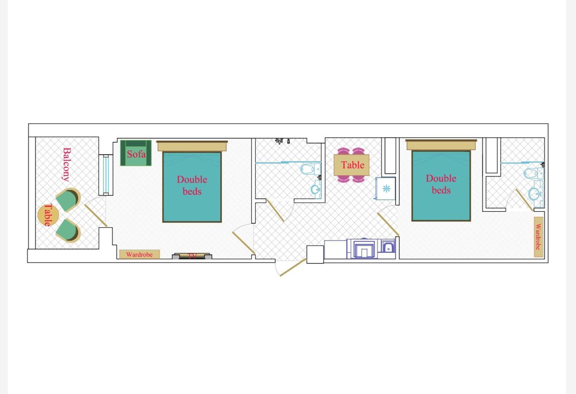 Leyla Apartments 2 باكو الغرفة الصورة